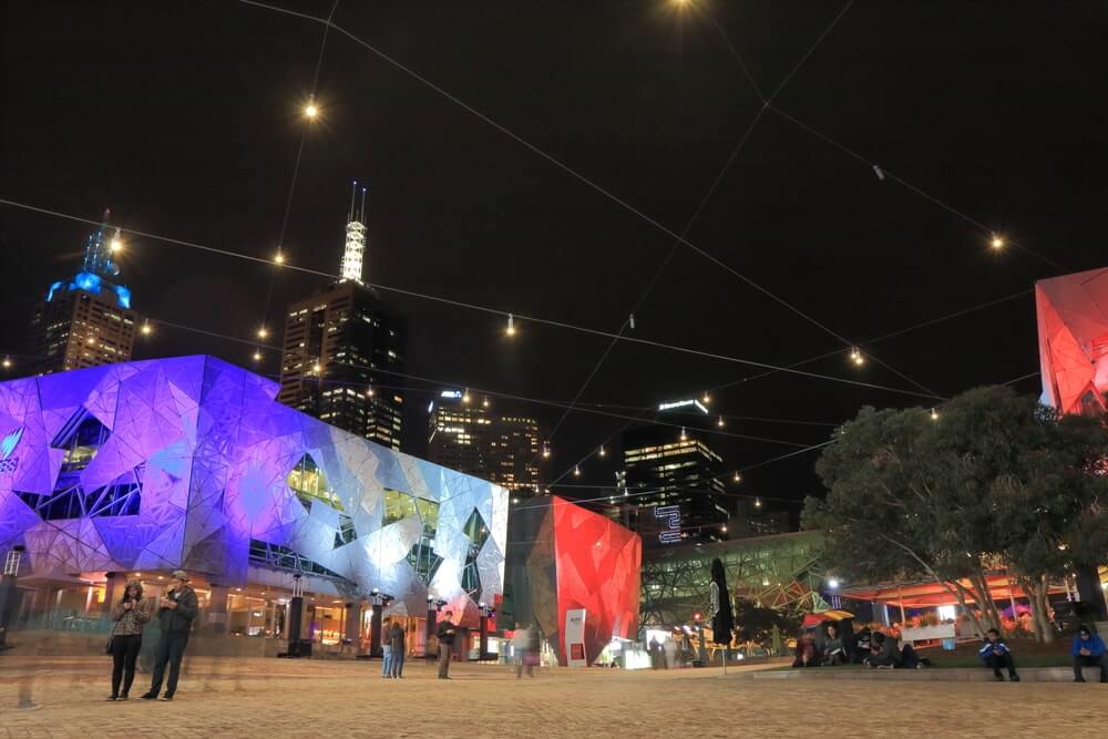 Federation Square's restaurants charge tourist premiums and serve mediocre food - walk two blocks into any laneway for authentic Melbourne dining at better prices.