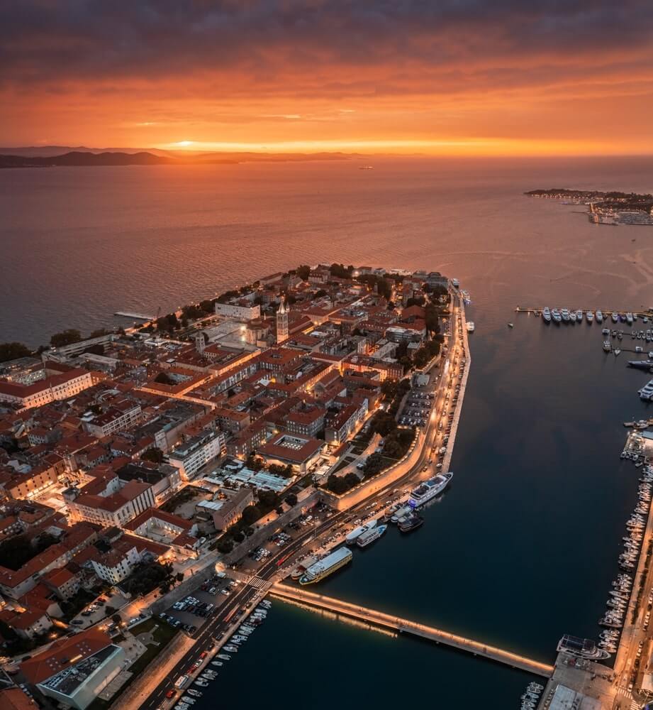 free tour guide to zadar - sunset